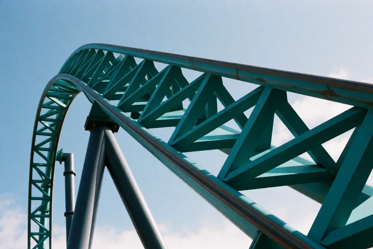 Technik-Detail Achterbahn